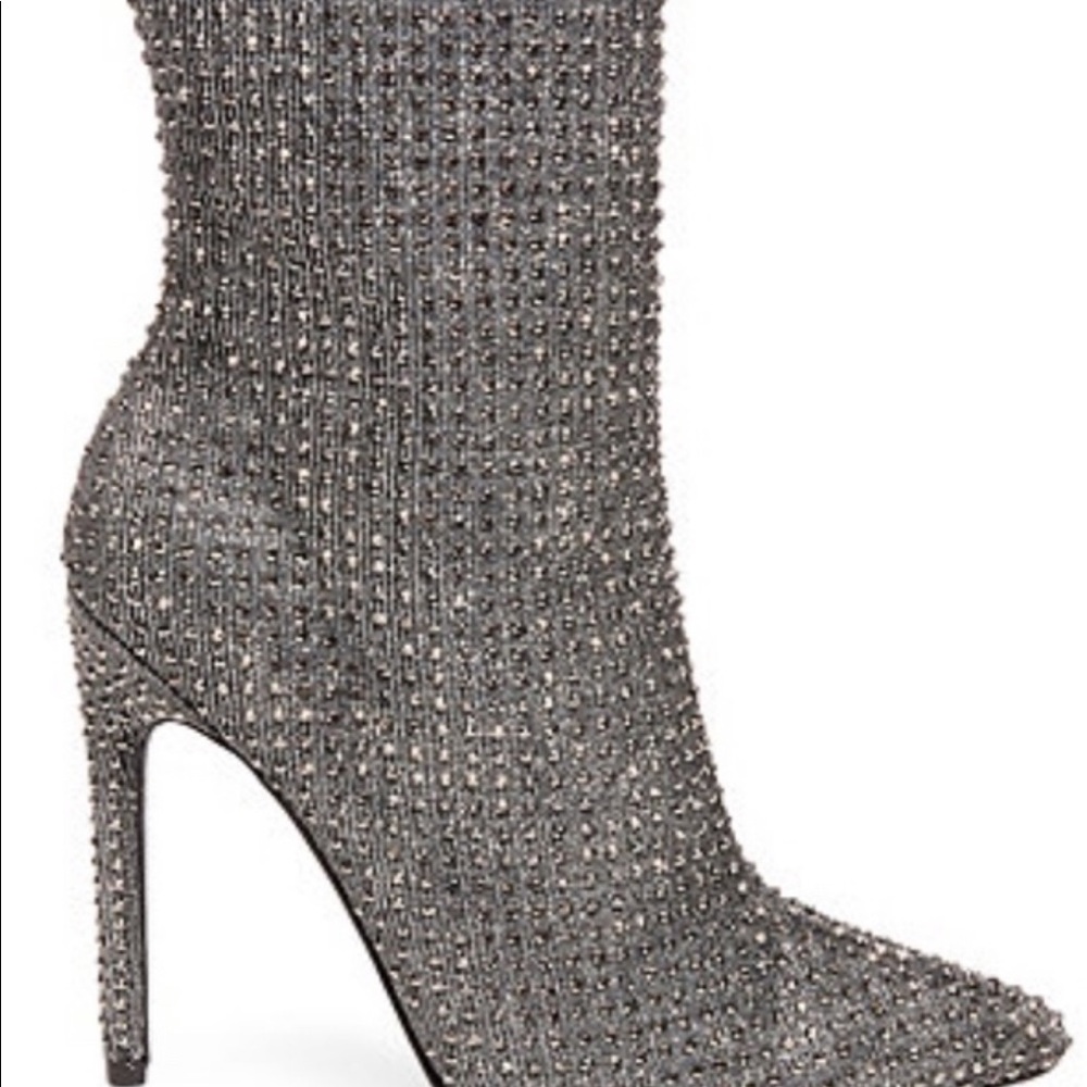 Cardi B wifey rhinestone heel boots